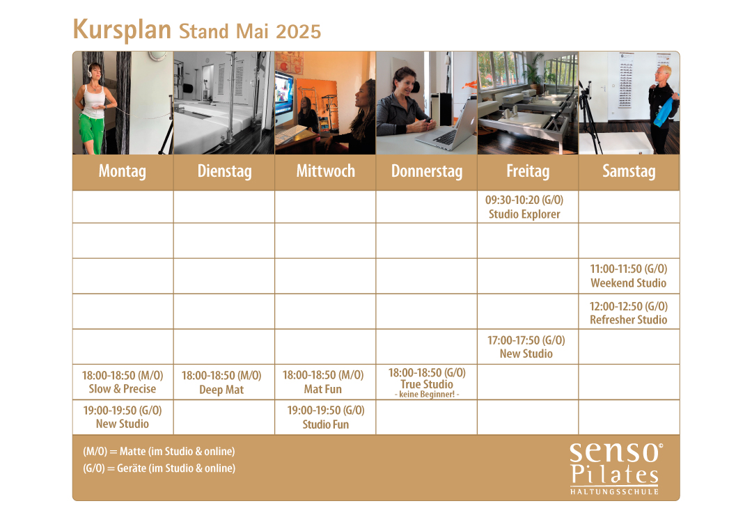 Kursplan Stand Mai 2025